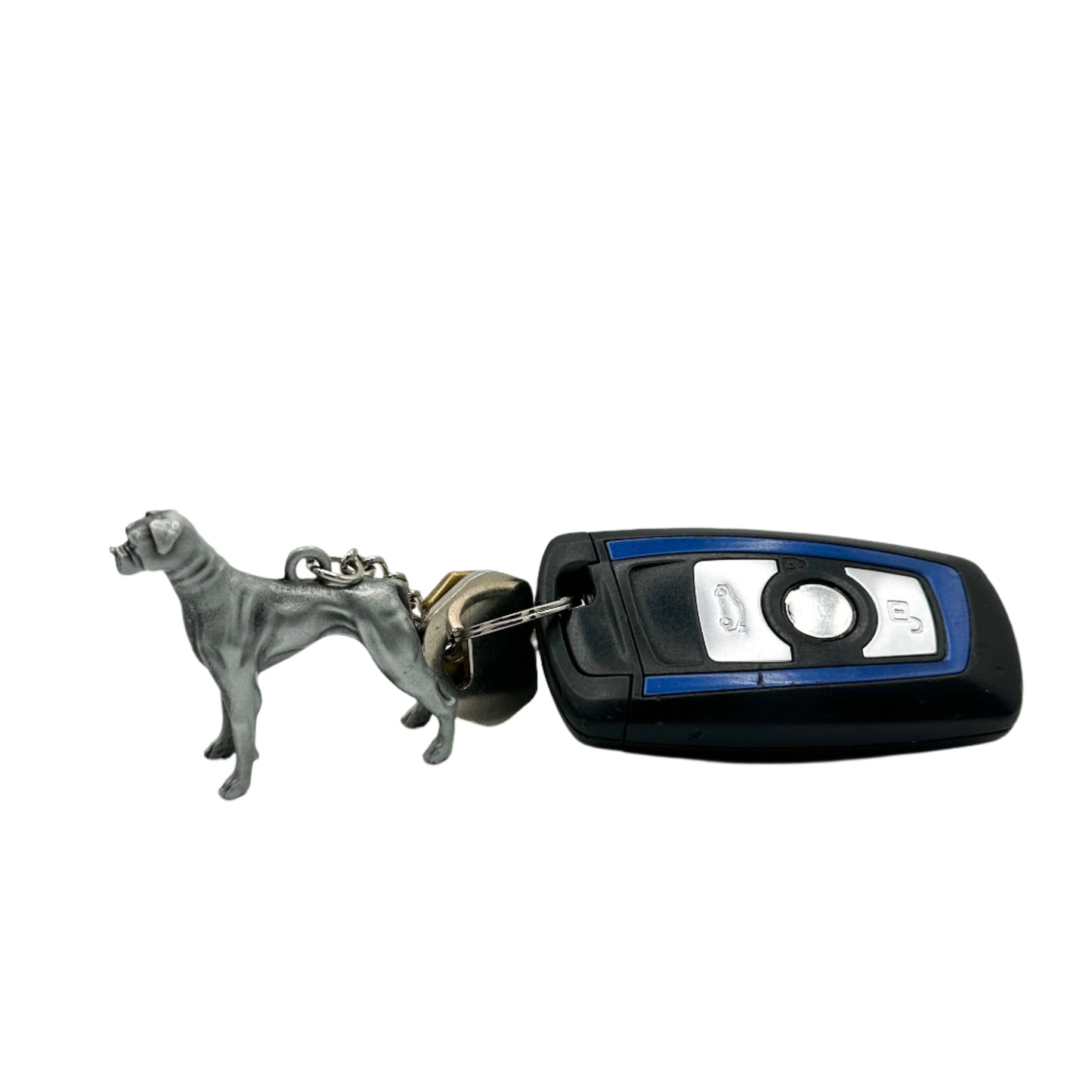 Boxer Pewter Keyring