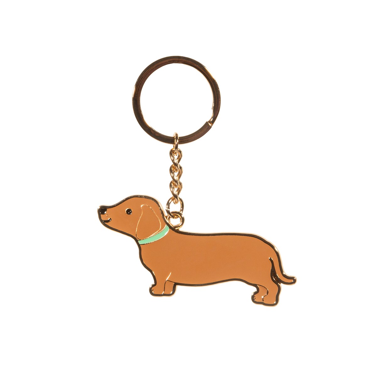 Dachshund Pewter Keyring