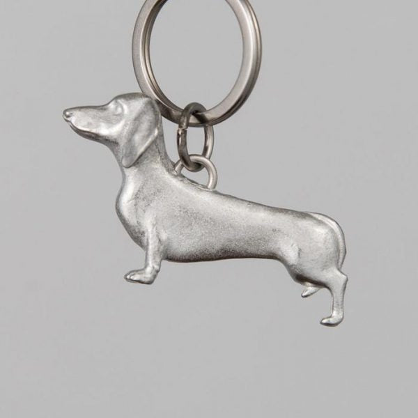 Dachshund Pewter Keyring